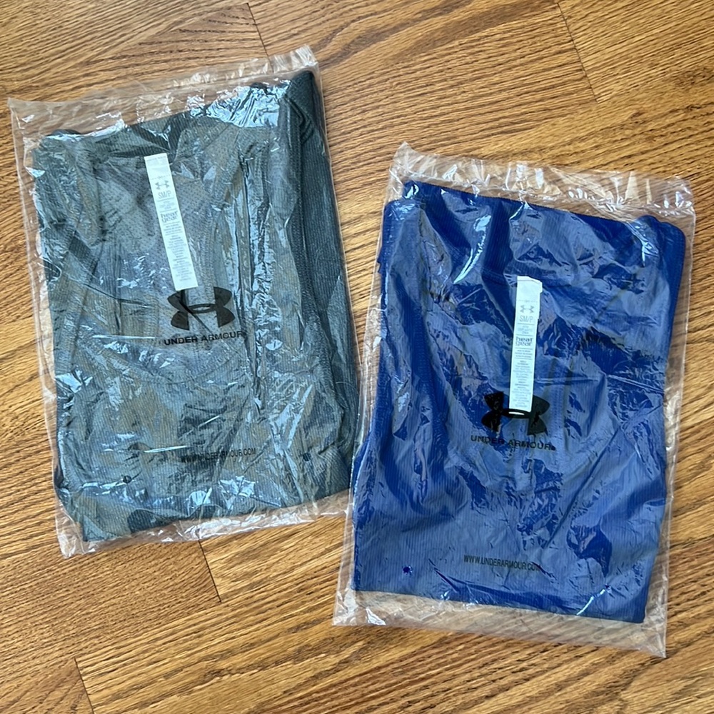 Under Armour | Fitted Tank Tops | BUNDLE | Small | Still in Bag | Grey & Blue